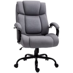 Ergonomisk Kontorstol - Ekstra Bred, Op til 220 kg, med Lændestøtte