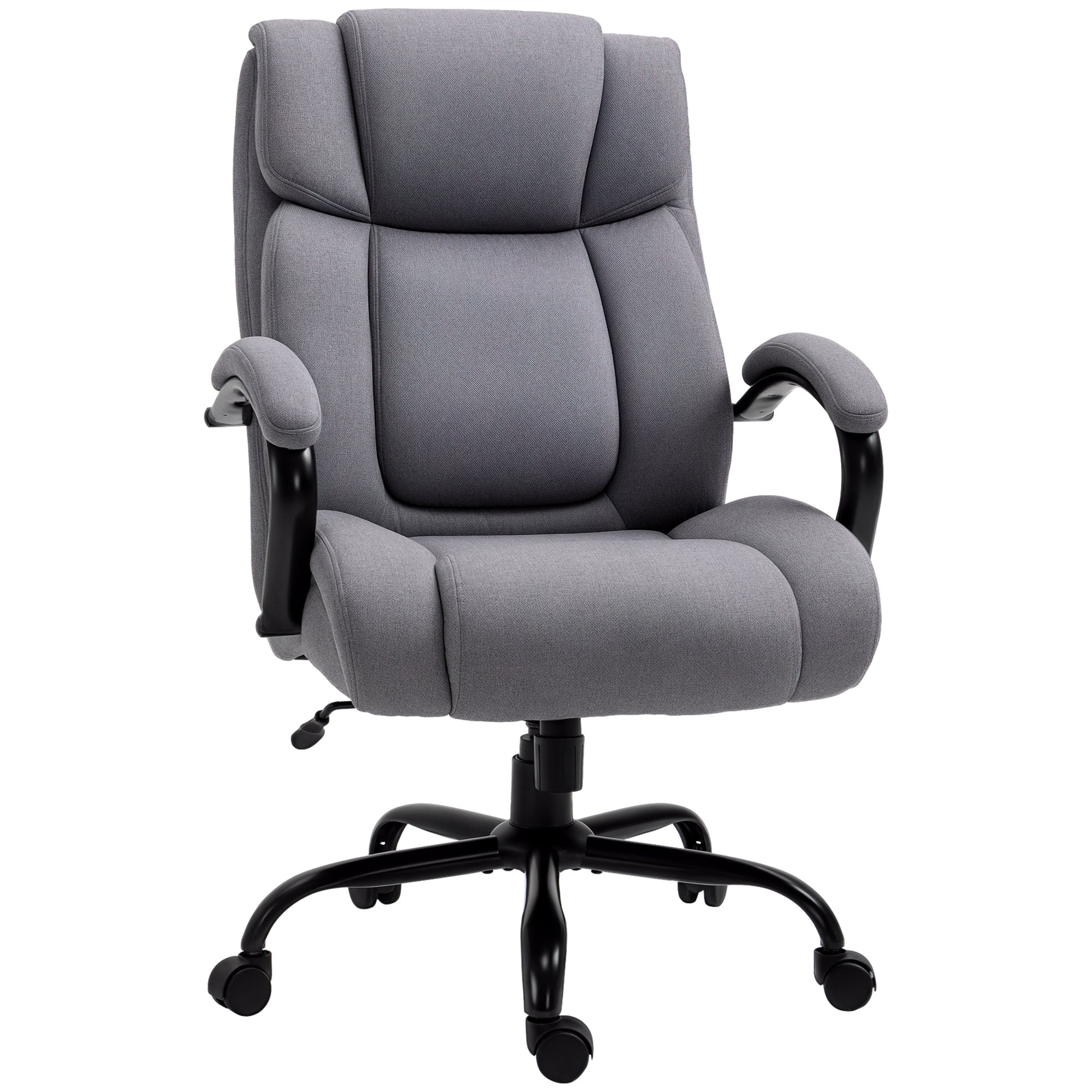 Ergonomisk Kontorstol - Ekstra Bred, Op til 220 kg, med Lændestøtte